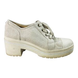 Michael Kors Hemp Corey Platform Sneakers Cream 9.5M For Women's